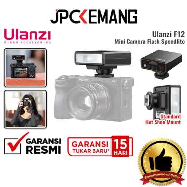 JPC KEMANG Ulanzi F12 Mini Camera Flash Speedlite Ulanzi F 12 Mini Portable Flash Kamera GARANSI RES