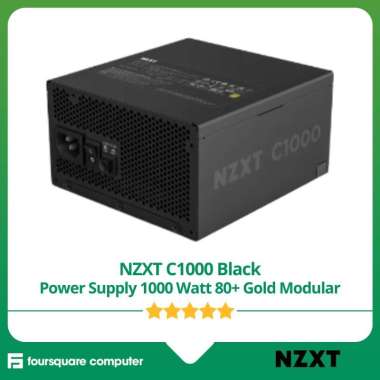 NZXT C1000 Black PSU Power Supply 1000 Watt 80 Plus Gold Modular