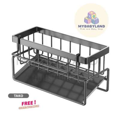 Rak Pengering Sponge RST-10 | Rak Sabun Cuci Piring Wastafel | Tempat Penyimpanan Spons Dapur Lap | 