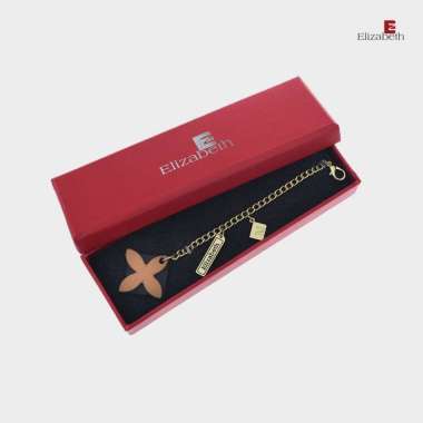 Gantungan Tas Elizabeth Genuine Leather Bag Charm 0029-0820 Black