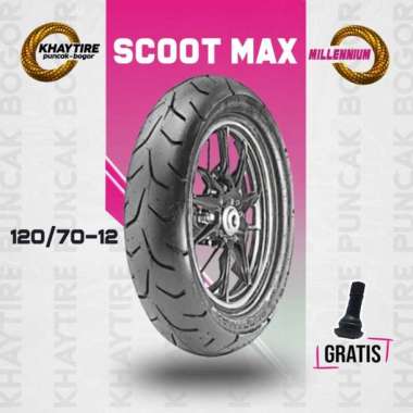 Ban Motor Vespa Matic MILLENNIUM SCOOTMAXX 120/70 Ring 12 Tubeless
