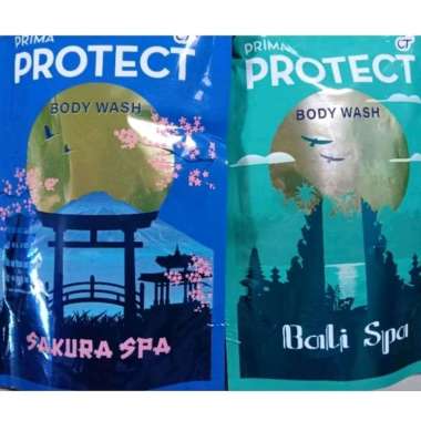 Sabun mandi cair body wash prima protect Sakura dan Bali spa isi 80 ml Bali spa