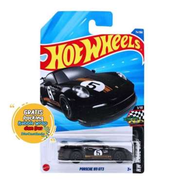 Hot Wheels / HotWheels Lot C 2025 Porsche 911 GT3 Hitam Tanpa Protector