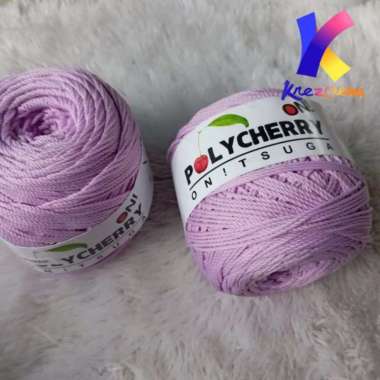 Benang polycherry benang rajut Per 1 Roll Lavender