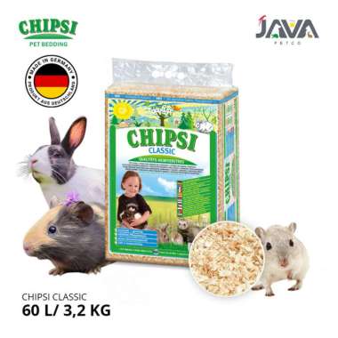 CHIPSI Classic - Serbuk Kayu Hamster/Marmut - Wood Pet Litter 3,2 kg