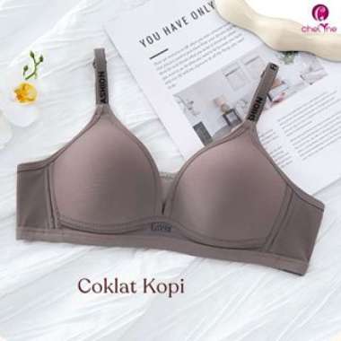 Chelyne BH Wanita B3306 Full Cup Bra Spandex Lycra Premium Tanpa Kawat Penyangga - Fashionable Sexy 