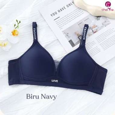 Chelyne BH Wanita B3306 Full Cup Bra Spandex Lycra Premium Tanpa Kawat Penyangga - Fashionable Sexy 
