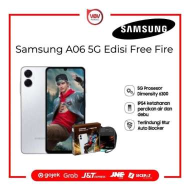 Samsung A06 5G Edisi Free Fire Ram 6GB Internal 128GB Garansi Resmi Grey
