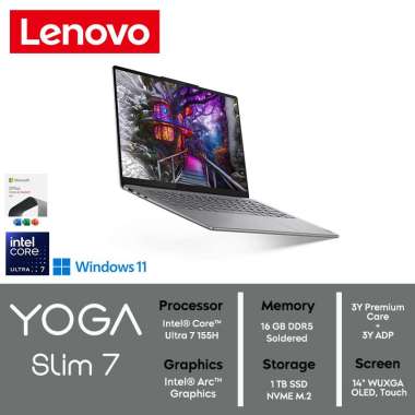 Lenovo Yoga Slim 7 83CV008FID || Intel Core Ultra 7 155H 16GB 1TB SSD Intel Arc Graphics Windows 11 