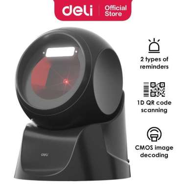 Pre Order Deli ES231 Stand Barcode Scanner - Mesin Scanner Barcode