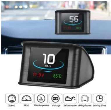 PROMO TERBARU Display HUD Mobil OBD2 On-board P10 Computer Speedometer