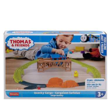 Fisher Price Thomas & Friends Quacky Cargo Plastic Push Along Playset HXK01 HXJ90