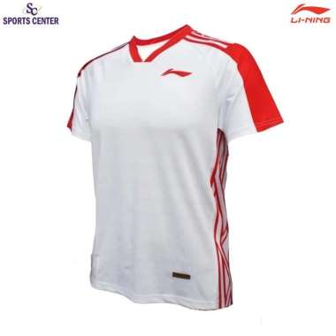 Special Price Kaos / Jersey Badminton Lining Player ATST967 White S.
