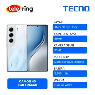 HP TECNO CAMON 40 8/256GB WHITE