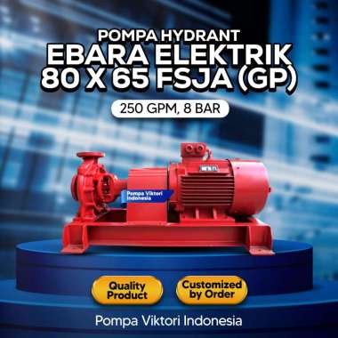 Pompa Hydrant Elektrik Ebara 80 x 65 FSJA (GP) Tanpa Panel