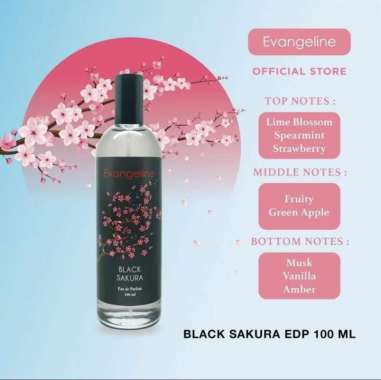 Evangeline - Parfum Wanita Series Sakura 100ml Eau De Parfume Cewek Tahan Lama Minyak Wangi BLACK SA