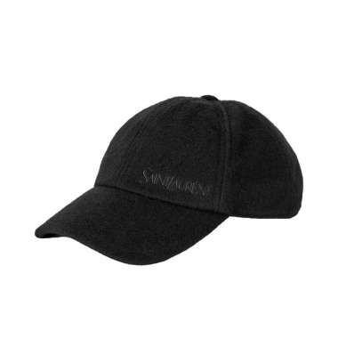 [12.12 Dealcember] Saint Laurent Vintage Cap in Cashmere Black 59 Black
