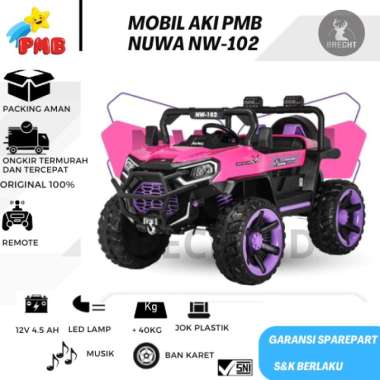 Mainan Anak Mobil Aki Jeep PMB NW-102 Pink