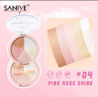 SANIYE [ BPOM ] 5 Warna Glitter Highlighter Wajah Highlight Eyeshadow 04