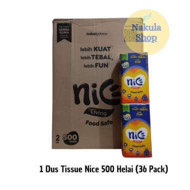 GROSIR 1 DUS Tissue Tissu Tisu Nice 500 Helai ( 1 Karton )