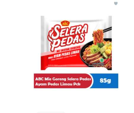 ABC MIE GORENG SELERA PEDAS PCK 85g PEDAS LIMAU