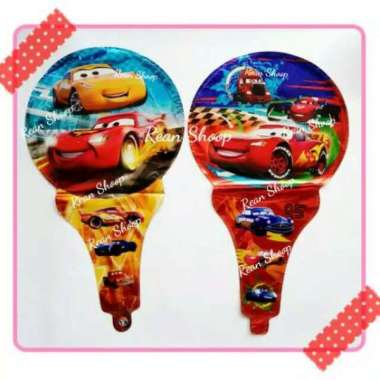 balon tongkat balon pentungan balon ulang tahun tema the cars McQueen