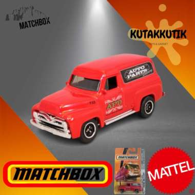 Matchbox Mobil Klasik Ford F-100 Panel Delivery Merah Auto Parts Delivery City Action