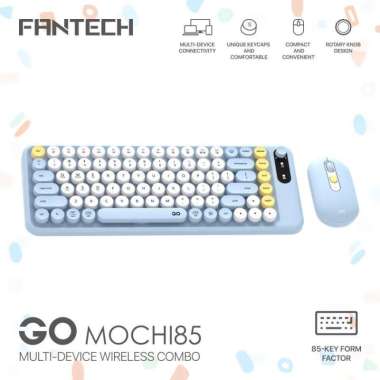Fantech GO MOCHI85 WK898 Wireless Keyboard + Mouse Blue