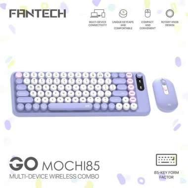 Fantech GO MOCHI85 WK898 Wireless Keyboard + Mouse Purple