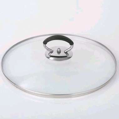 PTP12 Pegangan Tutup Panci Kaca Gagang Pegangan Tutup Panci Stainless Universal Dengan Sekrup Hitam