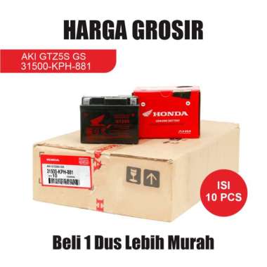 Paket 1 Dus Isi 10 Pcs 31500-KPH-881 Aki Accu Honda 12V 3.5A Revo Karisma Supra X 125 Verza Beat Sco