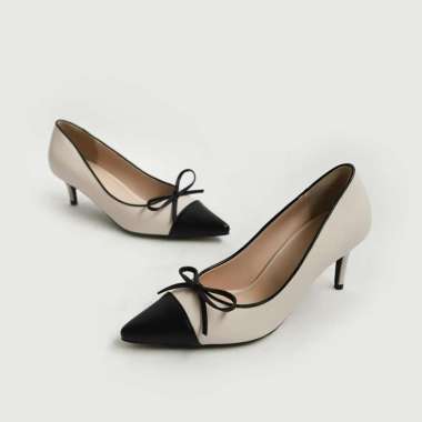 SAPPUN Jacqueline Ribbon Stiletto Heels (5cm) - Heels Wanita 38 BLACK