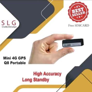 Q8 GPS Tracker 4G Real Time Tracking AGPS+Wifi+LBS +Kartu Halo GPS