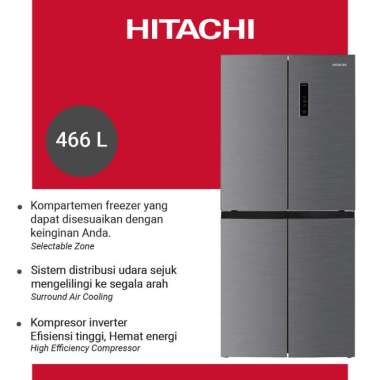 HITACHI Kulkas Bottom Freezer 522 Liter HR4N7522DSXID
