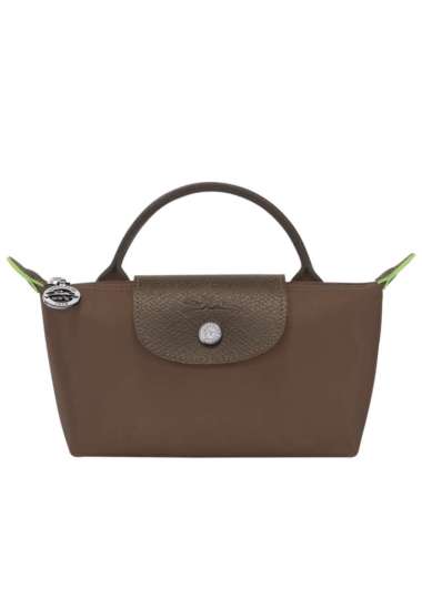 Le Pliage Green Pouch with Handle Terra