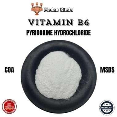 Vit B6 10gr Pyridoxine Hydrochloride / Campuran Suplemen Kesehatan Kosmetik Vitamin B6