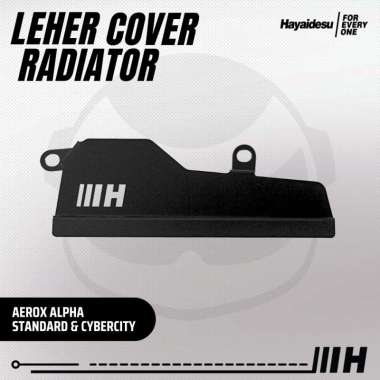 Hayaidesu Yamaha AEROX Alpha Standard & Cybercity Cover Leher Radiator Hitam