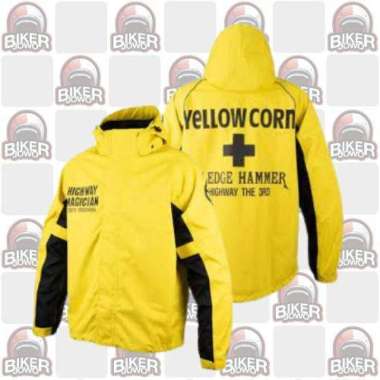 Yellow Corn YBR-904 Rain Suits Jas Hujan Motor Premium Raincoat Yellow 3LW