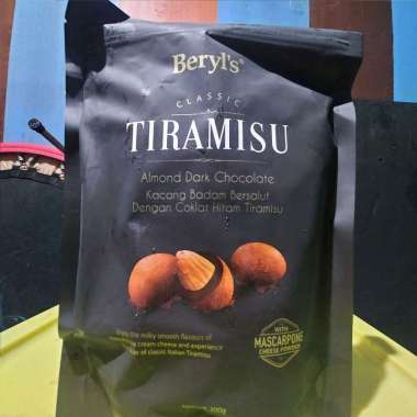 Beryl's Classic Tiramisu Almond Dark Chocolate 300gr - Beryls Almond Dark Chocolate