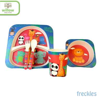 Alat Makan Anak - Freckles Feeding Set 5in1 Zoo