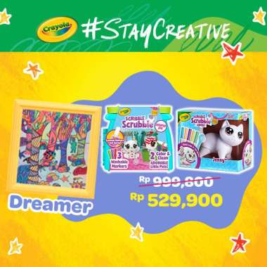 Bundling Crayola - Dreamer Package (Scribble Scrubbie Scented Spa + Cat Jenny)