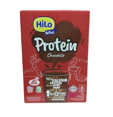 Hilo Active Protein Coklat 250gr - Susu Bubuk Dewasa - Susu Tinggi Kalsium