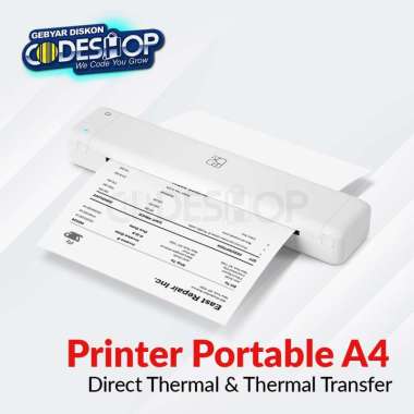 Portable Thermal Printer A4 HPRT MT-800Q Cetak Dokumen Tanpa Tinta Inkless USB Bluetooth 300 DPI