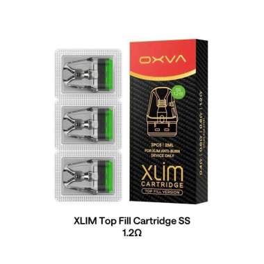 CARTRIDGE - Oxva Xlim SS (For Xlim Pro 2 DNA Version Only) 0.6 0.8 1.2 ohm Material SS (Stainless St