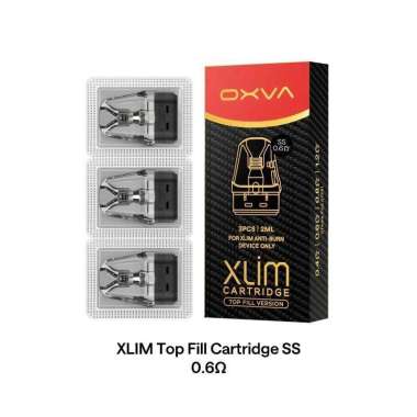 CARTRIDGE - Oxva Xlim SS (For Xlim Pro 2 DNA Version Only) 0.6 0.8 1.2 ohm Material SS (Stainless St