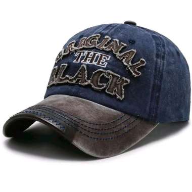 D & D Hat Collection Topi Baseball Denim Import Topi Pria Wanita Original The Black Navy Coffe