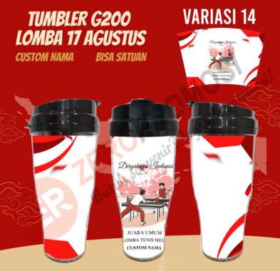 Tumbler G200 Lomba 17 Agustus Custom Nama Desain 14