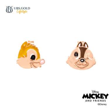 UBS Gold Anting Emas Disney Chip And Dale - Cwy0068 - 17k Rose Gold