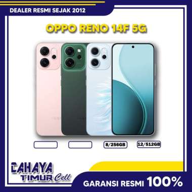 OPPO RENO 14 F 5G RAM [ 8/256GB - 12/256GB ] SMARTPHONE GARANSI RESMI 12/256GB WHITE