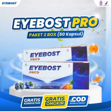 Eyebost Pro 2 Box Suplemen Vitamin Mata Bantu Atasi Mata Minus Buram Mata Panda Katarak